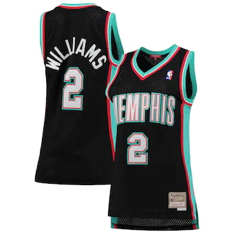 womens mitchell and ness jason williams black memphis grizz-340